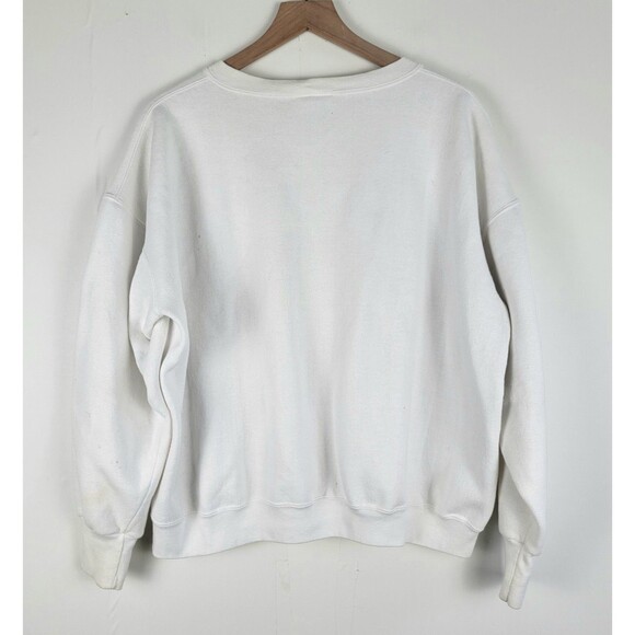 Vintage 80s O'Neal's Fine Ales Ireland Sweatshirt White Size L Made In USA - Picture 14 of 16